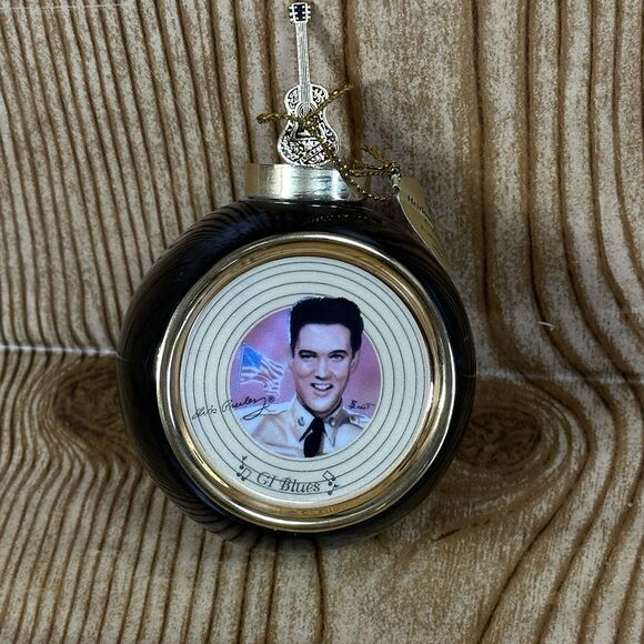 Elvis Presley The Bradford Exchange 1999 Porcelain Ornaments Set Of 4 - Picture 6 of 11